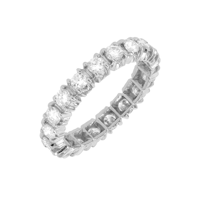Alliance tour complet diamants 1.14 platine 4.40g Comme neuf -  reconditionné disponible sur Gemme Les Bijoux